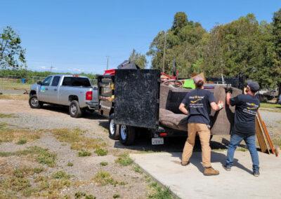 Old furniture removal and hauling in Oakdale, Ca